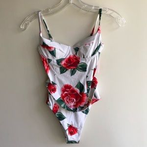 Onia Rose belted swimsuit